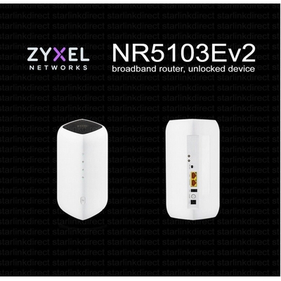 Zyxel NR5103EV2 5G NR Router en interiores con velocidad de transmisión DL de 4,7 Gbps