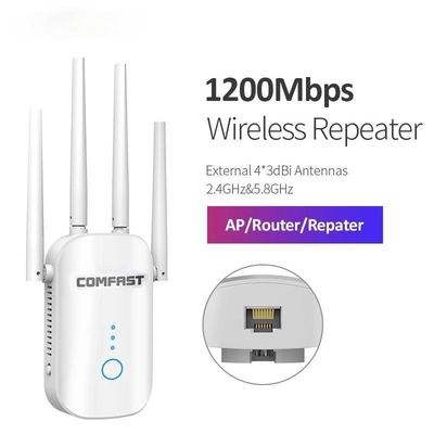 comprar el repetidor potente 2.4G/5GHz de 1200Mbps Wifi se extiende de largo el suplemento 802.11ac de Wifi online manufacture