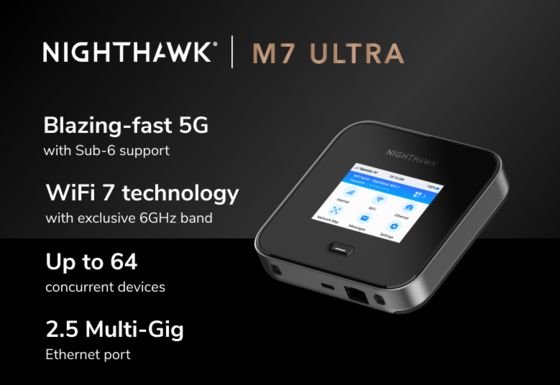 comprar NIGHTHAWK M7 Ultra M7500 5G MmWave WiFi 7 5.8Gbps con Router de punto de acceso móvil Ethernet 2.5G online manufacture