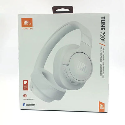 JBL TUNE 720BT Auriculares inalámbricos de oído abierto para Bluetooth LED Efectos de sonido de baja frecuencia Alta resistencia para música y juegos